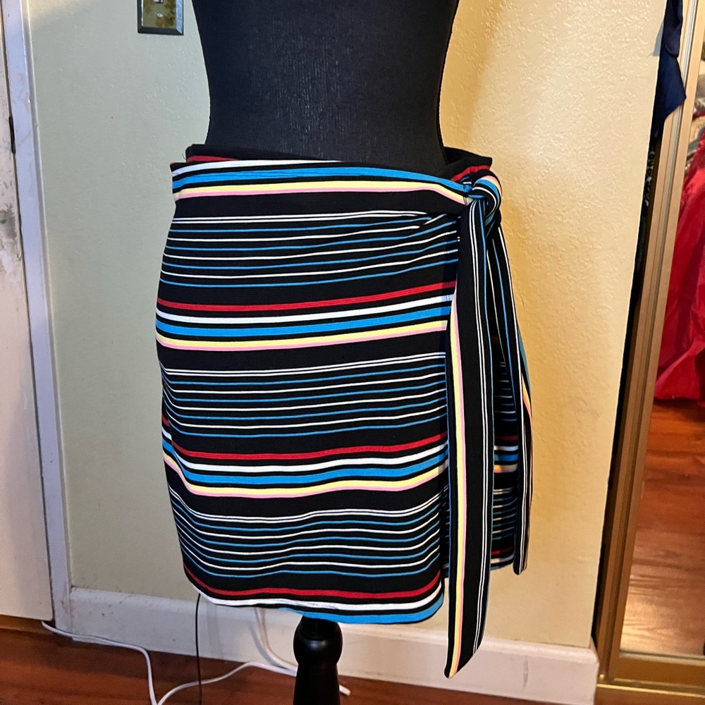 Topshop Multicolor Striped Skirt